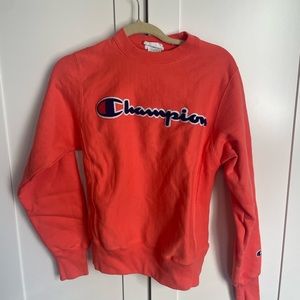 Mens champion sweater orange